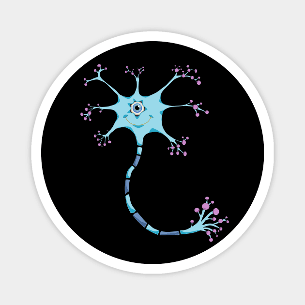 Happy Neuron Magnet by Zenferren